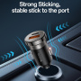 Yesido Y73 set auto punjača s portovima USB-C / USB-A i kabela USB-C na Lightning - 30W - 1 m - crna