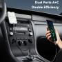 ESSAGER ES-F748 Bluetooth FM transmiter za automobil s USB-C / 2x USB-A portovima - 35W - crni