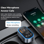 ESSAGER ES-F748 Bluetooth FM transmiter za automobil s USB-C / 2x USB-A portovima - 35W - crni