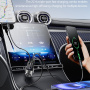 ESSAGER ES-CC25 auto punjač sa zaslonom i portovima 2x USB-C / USB-A - 108W - tamno siva