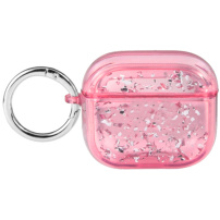 Prozirni omot sa šljokicama za AirPods 3 - boje jagode