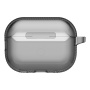 UNIQ Glase Pro Lock prozirna futrola sa zatvaranjem i karabinerom za AirPods Pro 3 - dimna