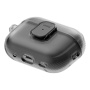 UNIQ Glase Pro Lock prozirna futrola sa zatvaranjem i karabinerom za AirPods Pro 3 - dimna