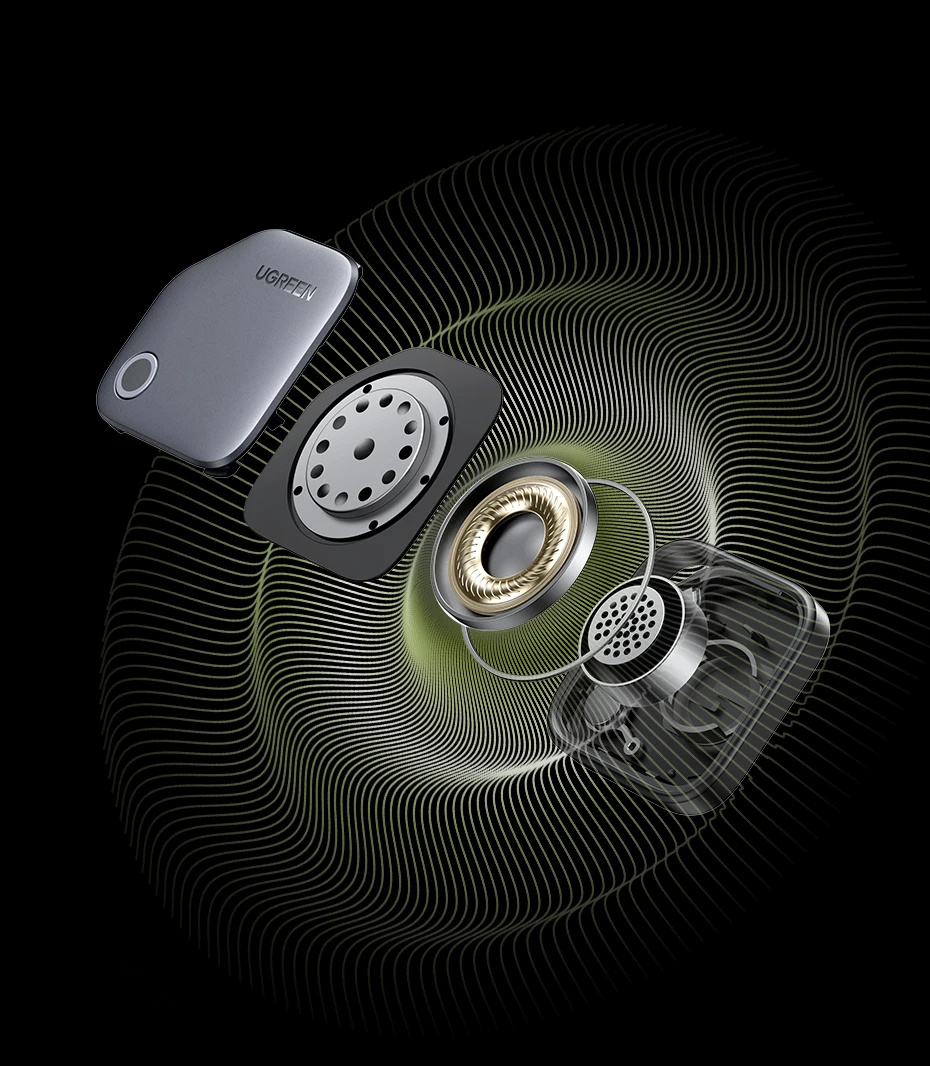 UGREEN CM816 smart lokator s podrškom za Find My - tamnosivi
