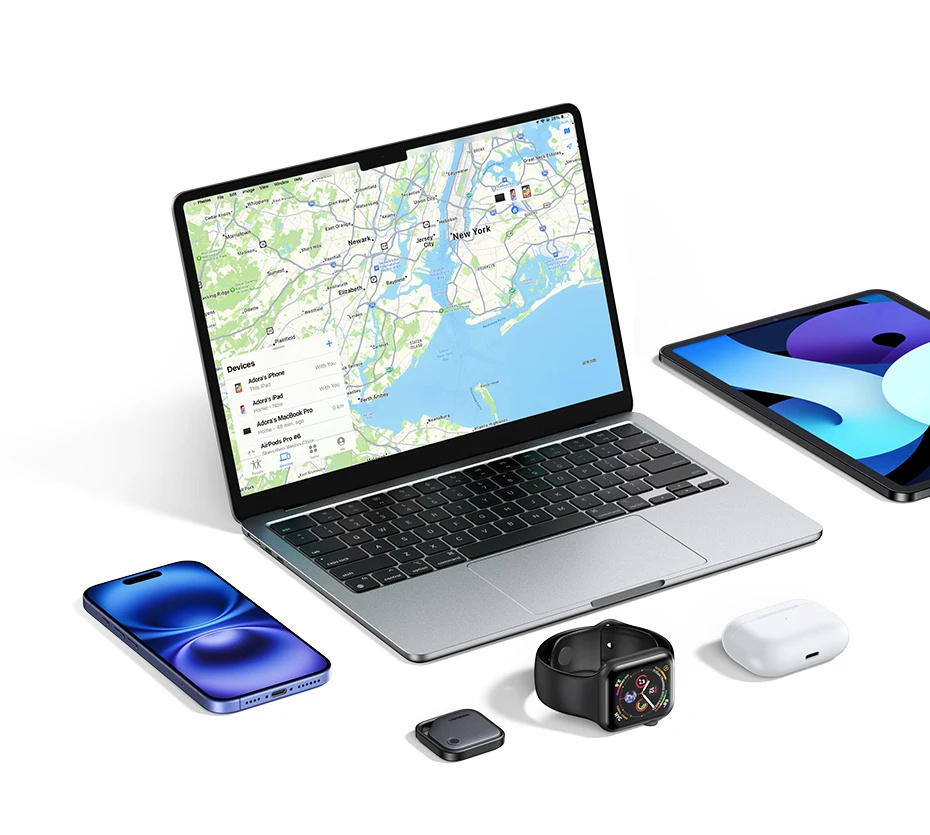 UGREEN CM816 smart lokator s podrškom za Find My - tamnosivi