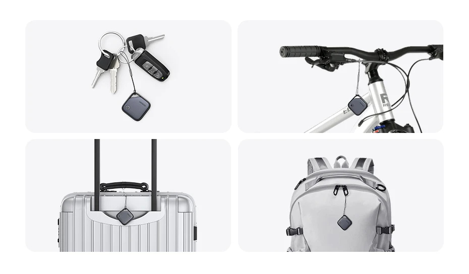 UGREEN CM816 smart lokator s podrškom za Find My - tamnosivi