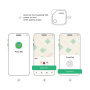 UGREEN CM816 smart lokator s podrškom za Find My - tamnosivi