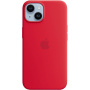 Originalna Apple silikonska maskica s MagSafe za iPhone 14 - crveni