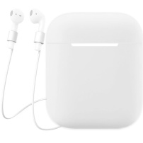 LANKILIN silikonska futrola s držačem za gubitak slušalica za AirPods 1 / 2 - bijela