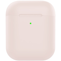 Matný silikonska futrola za AirPods 1 / 2 - pješčano ružičasta