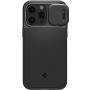 Spigen Optik Armor MagFit otporna maska sa pomičnim poklopcem za kameru i MagSafe za iPhone 15 Pro Max - crni