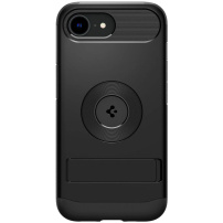 Spigen Slim Armor otporna maskica sa stalkom i MagSafe za iPhone 16e / 17e - crna