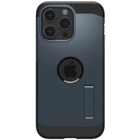 Spigen Tough Armor MagFit otporna maska sa stalkom i MagSafe za iPhone 15 Pro Max - tamno plavi