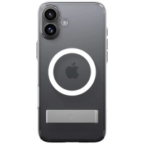 Spigen Ultra Hybrid S Transparent Cover sa postoljem i MagSafe za iPhone 16 Plus - prozirna