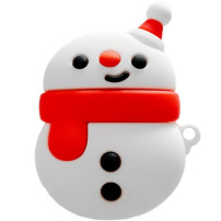 Silikonska futrola za AirPods 1 / 2 - crveni snjegović