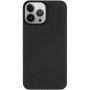 Tactical Aramid etui s uzorkom karbonskih vlakana i MagSafe za iPhone 14 Pro - crni