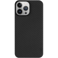 Tactical Aramid etui s uzorkom karbonskih vlakana i MagSafe za iPhone 14 Pro - crni