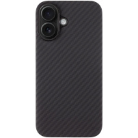 Tactical Aramid maskica s uzorkom karbonskih vlakana i MagSafe za iPhone 16 Plus - tamnosiva