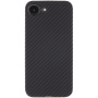 Tactical Aramid maska s uzorkom karbonskih vlakana i MagSafe za iPhone 16e / 17e - tamnosiva