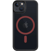 Tactical Hyperstealth 2.0 Transparent Cover sa MagSafe za iPhone 14 - crno crvena