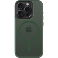 Tactical Hyperstealth prozirna maska s MagSafe za iPhone 15 Pro - maslinasta