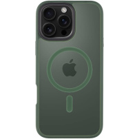 Tactical Hyperstealth Transparent Cover sa MagSafe za iPhone 16 Pro Max - maslinasta