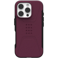 UAG Civilian Rugged Cover sa MagSafe za iPhone 16 Pro Max - Bordo