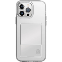 UNIQ Air Fender prozirna maska s džepom za kartice za iPhone 15 Pro Max - prozirna