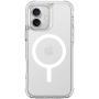 UNIQ Combat Luminous MagClick Case s okvirom koji svijetli u tami i MagSafe za iPhone 16 Plus - prozirna