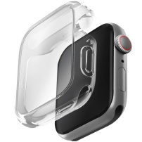 UNIQ Garde Hybrid kućište sa zaštitom zaslona za Apple Watch 45 mm - prozirna