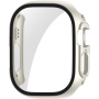 ENKAY futrola sa metalnim efektom i kaljenim staklom za Apple Watch Ultra 49mm - krem