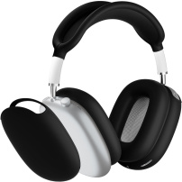 4u1 silikonska maskica za AirPods Max 1 / 2 - crna