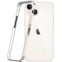 Zaštitni okvir za iPhone 12 Pro Max / 13 Pro Max / 14 Plus - ružičasto-zlatni