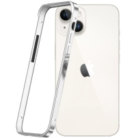 Zaštitni okvir za iPhone 12 Pro Max / 13 Pro Max / 14 Plus - srebrni