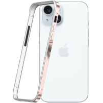 Zaštitni okvir za iPhone 14 Pro / 15 - ružičasto-zlatni