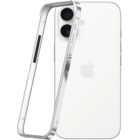 Zaštitni okvir za iPhone 16 Pro / 17 - srebrni