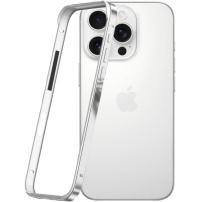 Zaštitni okvir za iPhone 16 Pro Max - srebrni