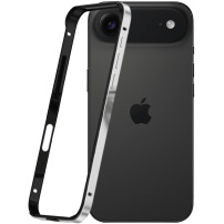 Zaštitni okvir za iPhone Air - crno-srebrni