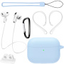 Praktičan set 6u1 za AirPods Pro 3 - svijetlo plava