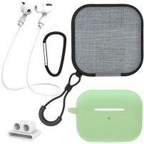 Praktičan set 5u1 za AirPods Pro 2 - zeleni