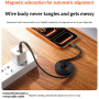 WEKOME WDC-C21 magnetski pleteni kabel za punjenje i prijenos podataka - USB-C na Lightning - 1 m - crni