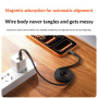 WEKOME WDC-C20 magnetski pleteni kabel za punjenje i prijenos podataka - USB-C na USB-C - 1 m - narančasti