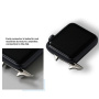 Set zamjenskih metalnih kopči s 3 širine za Apple Watch 42mm / 41mm / 40mm / 38mm - 3 kom - crna