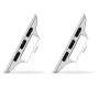 Set zamjenskih metalnih kopči s 3 širine za Apple Watch 42mm / 41mm / 40mm / 38mm - 3 kom - srebrna