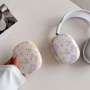 Maske za slušalice s cvjetnim uzorkom za AirPods Max 1 / 2 - bež