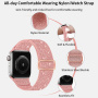 Svjetlucavi najlonski remen s kliznom kopčom za Apple Watch Ultra 49mm / 46mm / 45mm / 44mm / 42mm - plavi