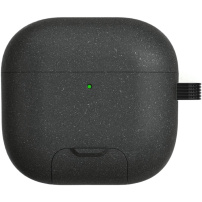 Maskica sa sklopivim stalkom i karabinerom za AirPods 4 / 5 - tamnosiva