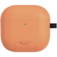 Futrola s preklopnim stalkom i karabinerom za AirPods 4 - narančasta