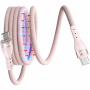 ENKAY magnetni pleteni kabel za punjenje i prijenos podataka - USB-C na USB-C - 1 m - ružičasti