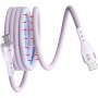 ENKAY magnetni pleteni kabel za punjenje i podatkovni kabel - USB-C na USB-C - 1 m - ljubičasti